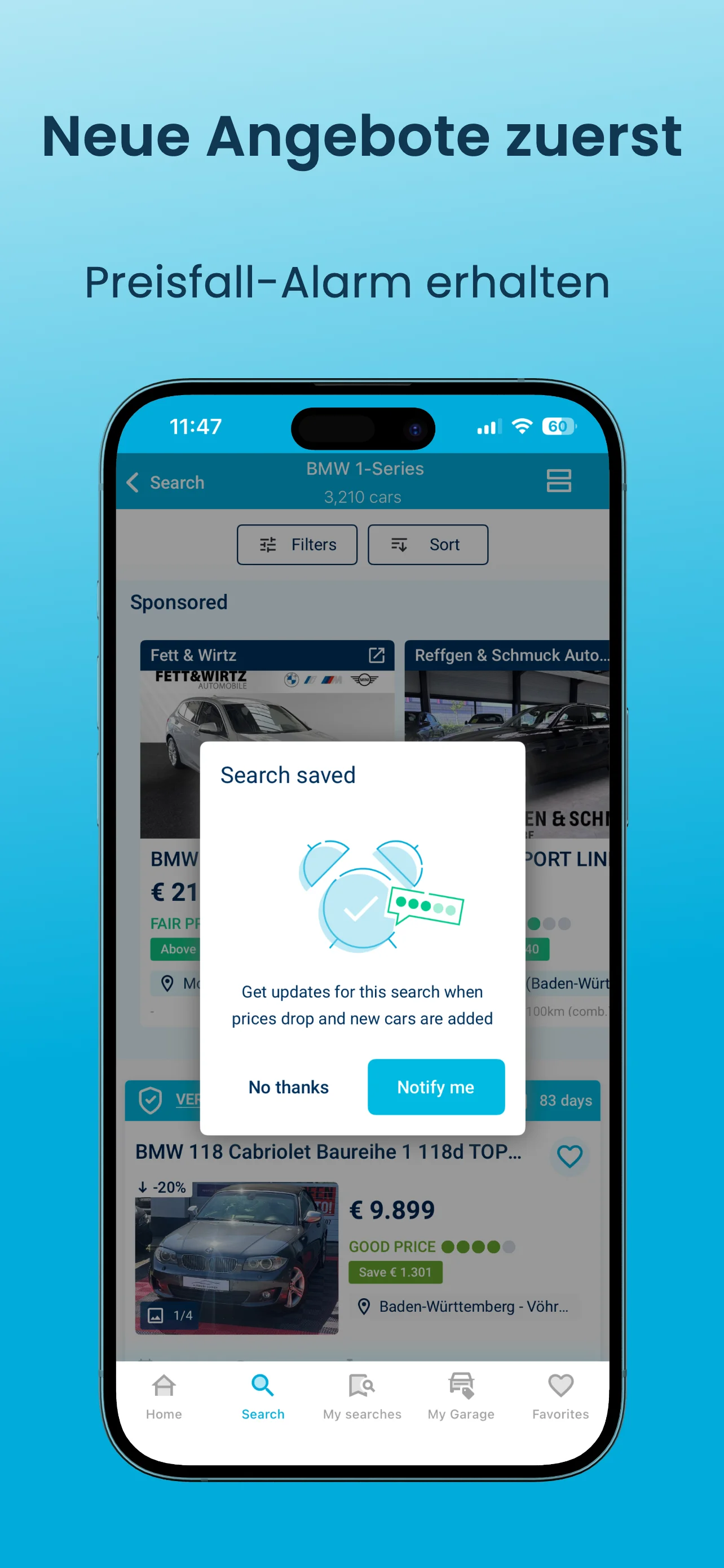10+ Millionen Autos in Europa — Preise und Modelle vergleichen